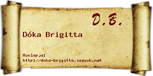 Dóka Brigitta névjegykártya