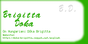 brigitta doka business card